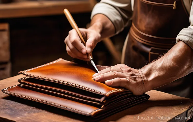 가죽공예 재료 특성 파악 - ### Prompt 1: The Artisan's Craft with Full-Grain Leather