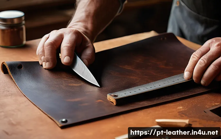 가죽공예 시계 스트랩 만들기 - **Prompt 1: The Artisan's Workshop and Material Selection**
"A cozy, sunlit artisan's leather wo...